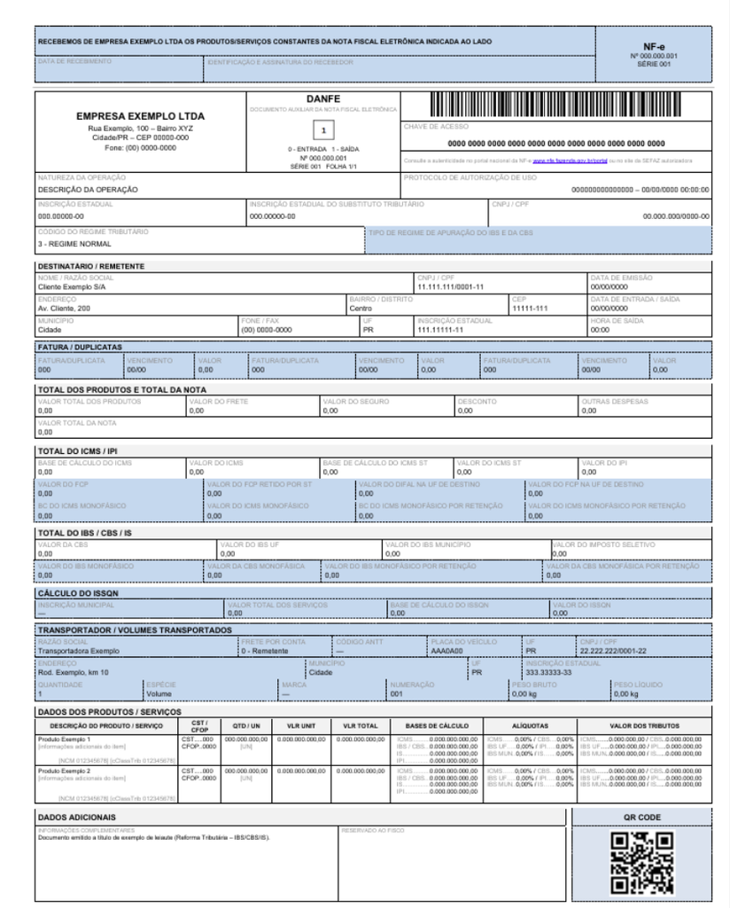 Nota fiscal com IBS e CBS: o DANFE muda em dezembro e sua empresa precisa se preparar 1 image