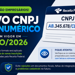 Novo CNPJ Alfanumérico entra em vigor em Julho/2026  